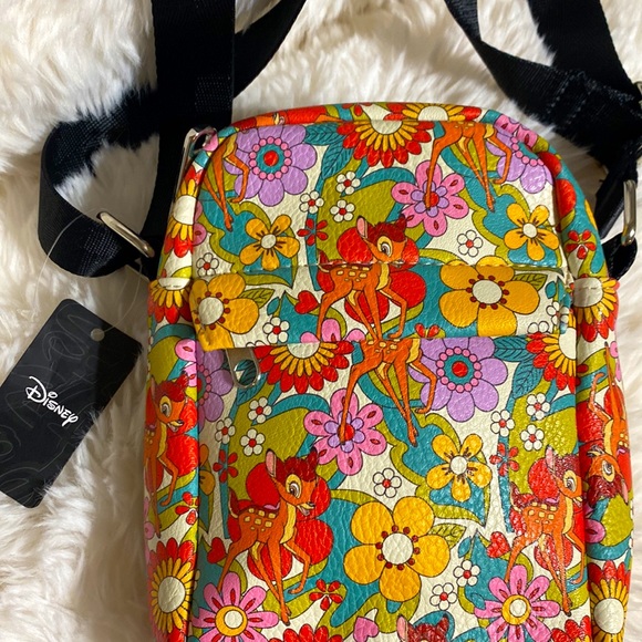 Buckle down Disney bag crossbody Bambi 70’s flower collage - Picture 5 of 6